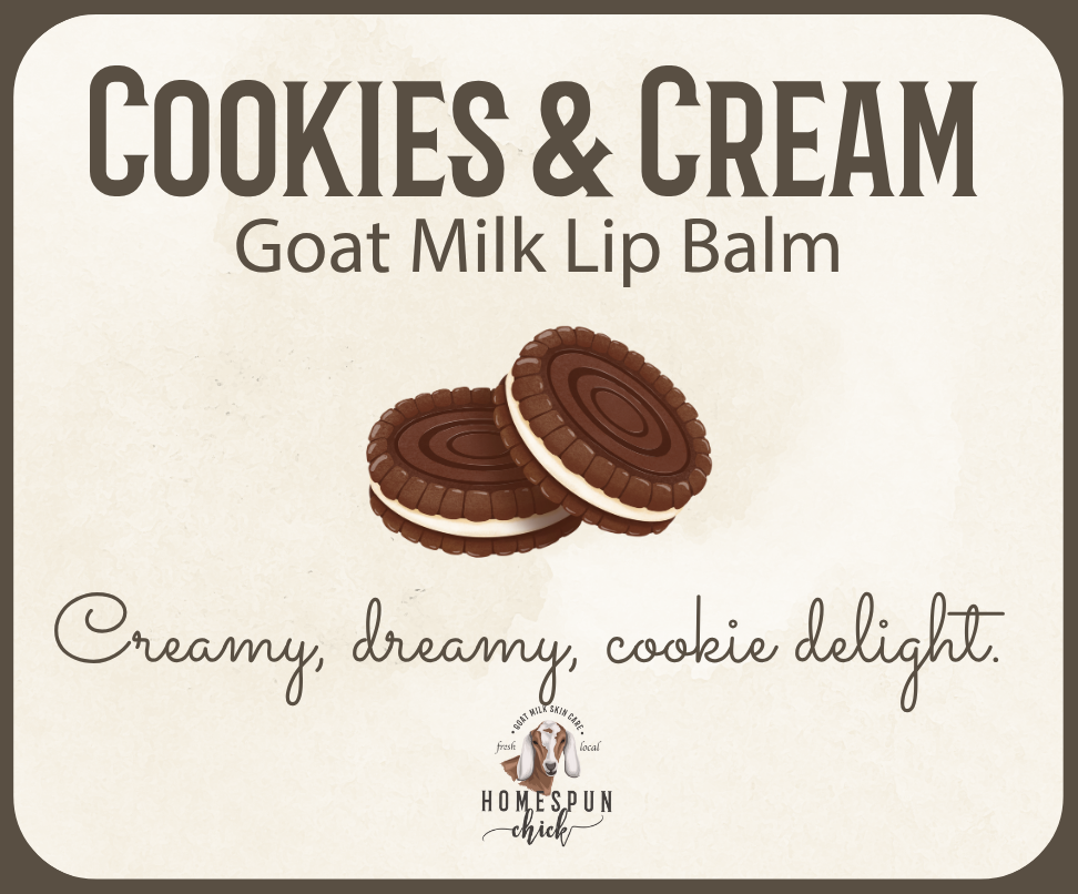 Cookies & Cream Goat Milk Lip Balm