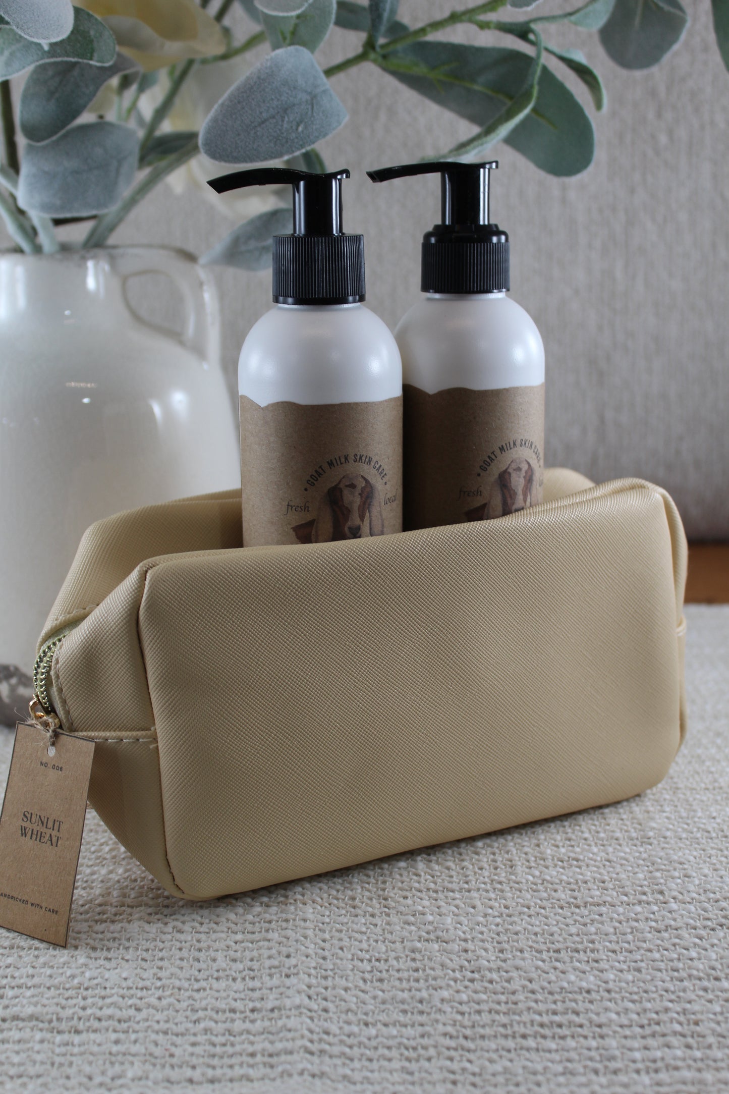 Sunlit Wheat Cosmetic Case- (Case Only)