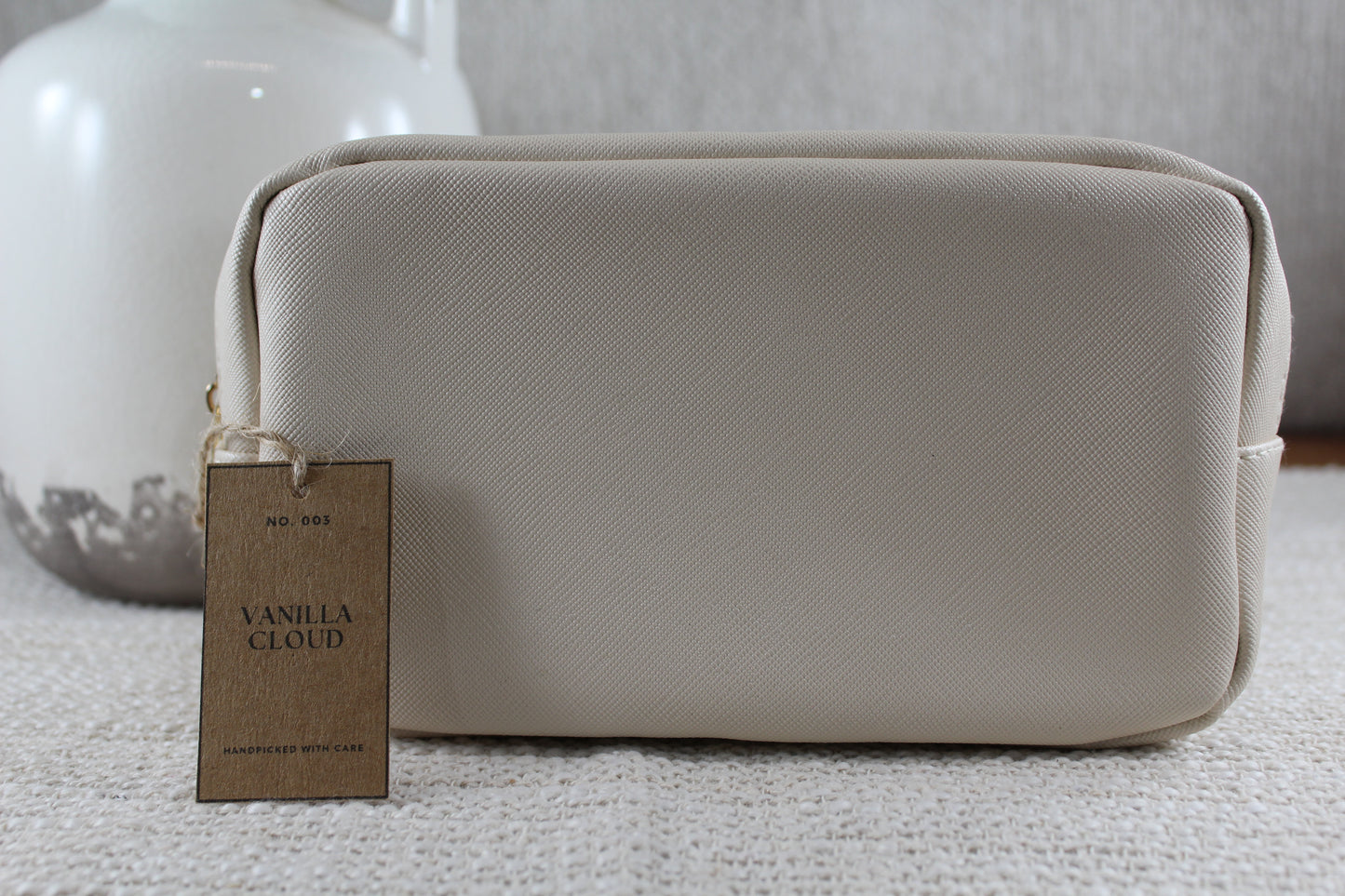 Vanilla Cloud Cosmetic Case- (Case Only)