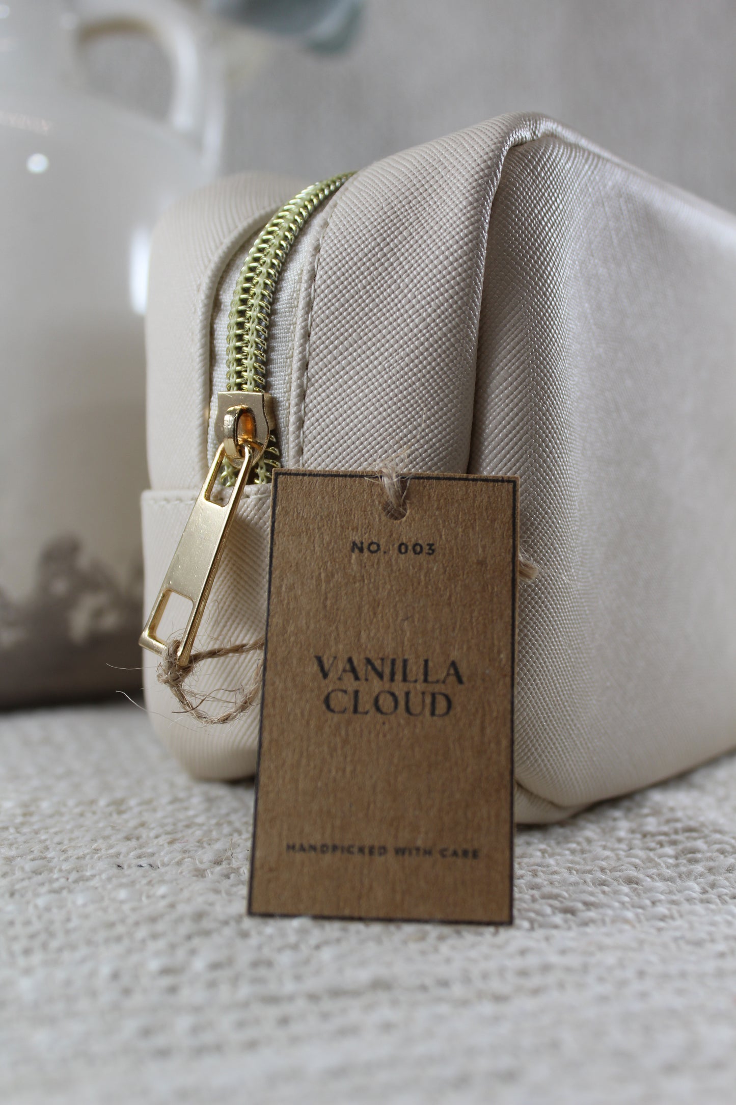 Vanilla Cloud Cosmetic Case- (Case Only)