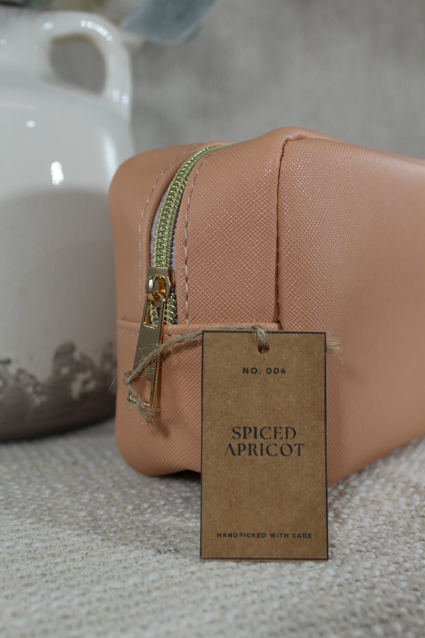 Spiced Apricot Cosmetic Case- (Case Only)
