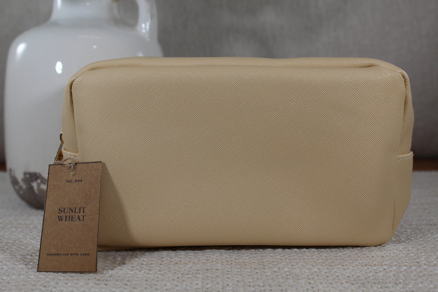 Sunlit Wheat Cosmetic Case- (Case Only)