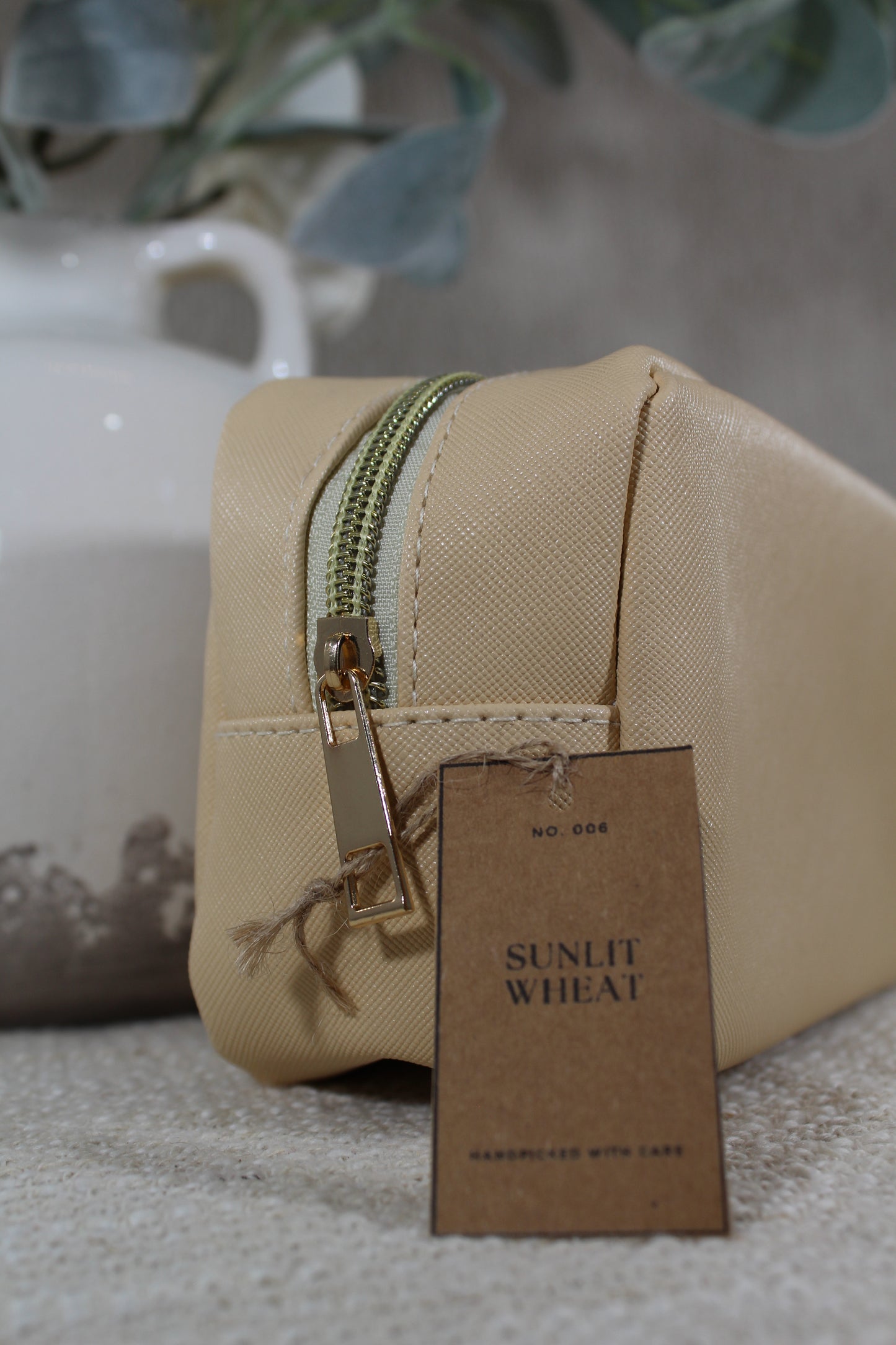 Sunlit Wheat Cosmetic Case- (Case Only)