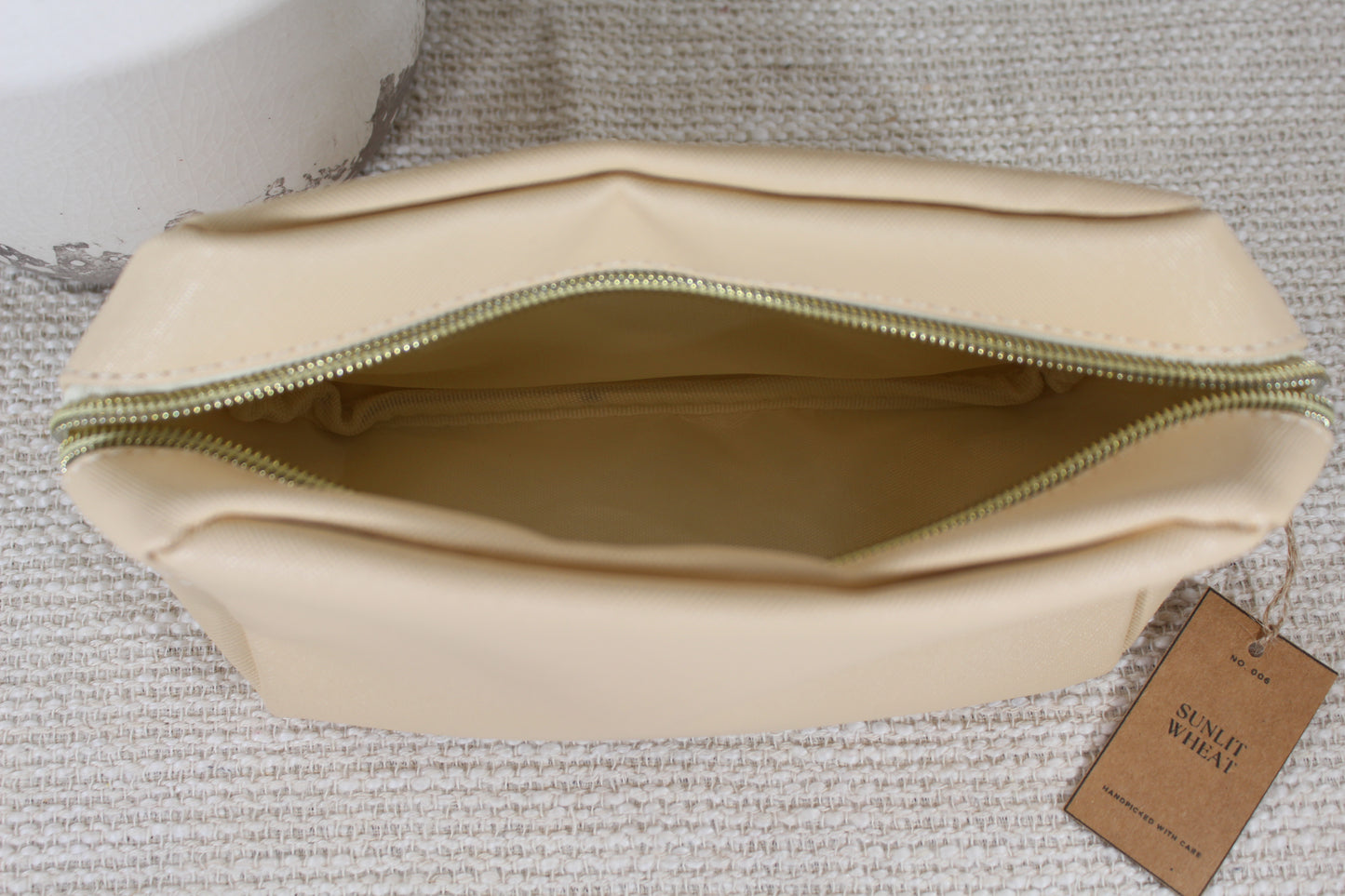 Sunlit Wheat Cosmetic Case- (Case Only)