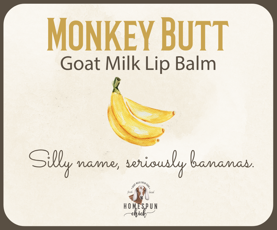 Monkey Butt Goat Milk Lip Balm