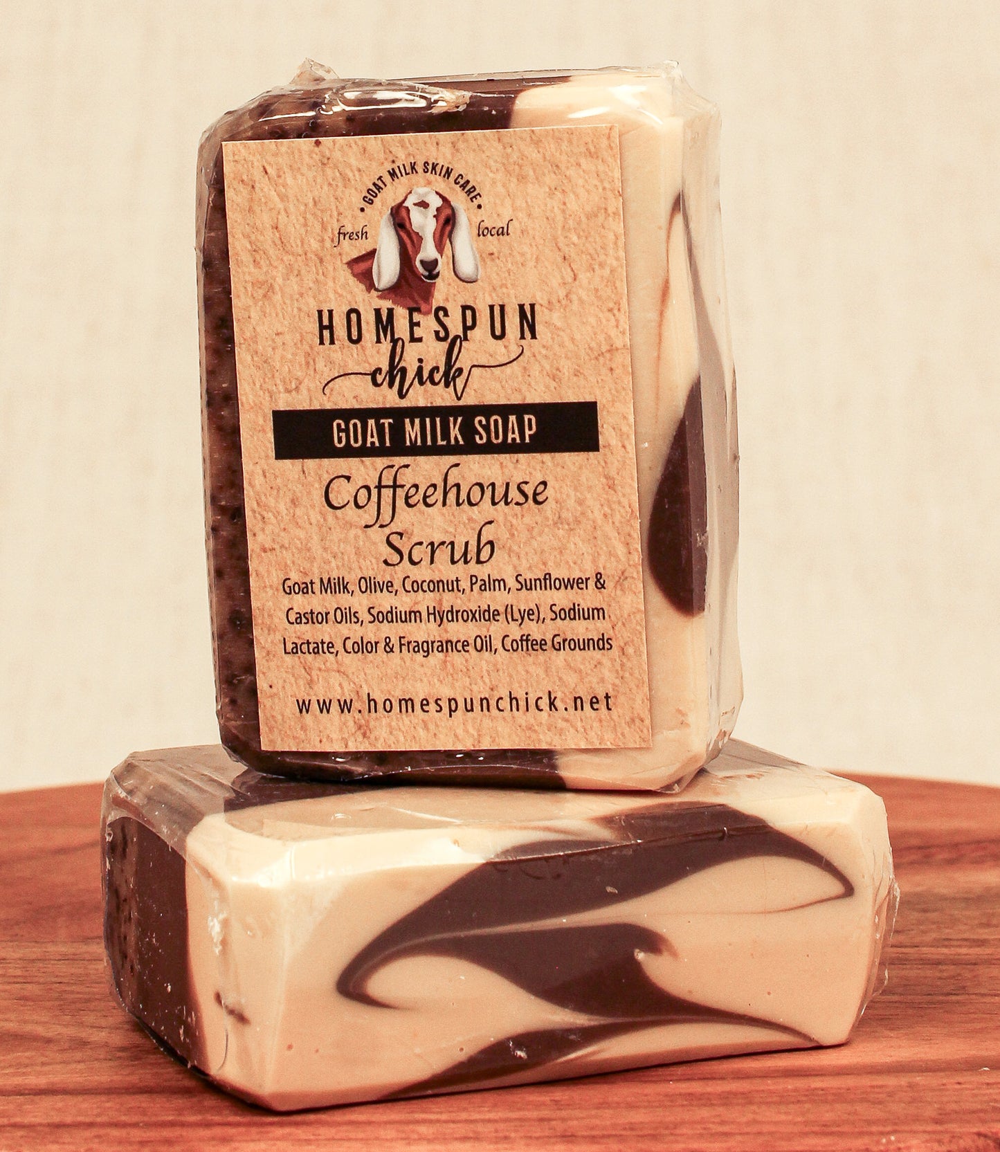 Coffee Bean Scrub Goat Milk Soap