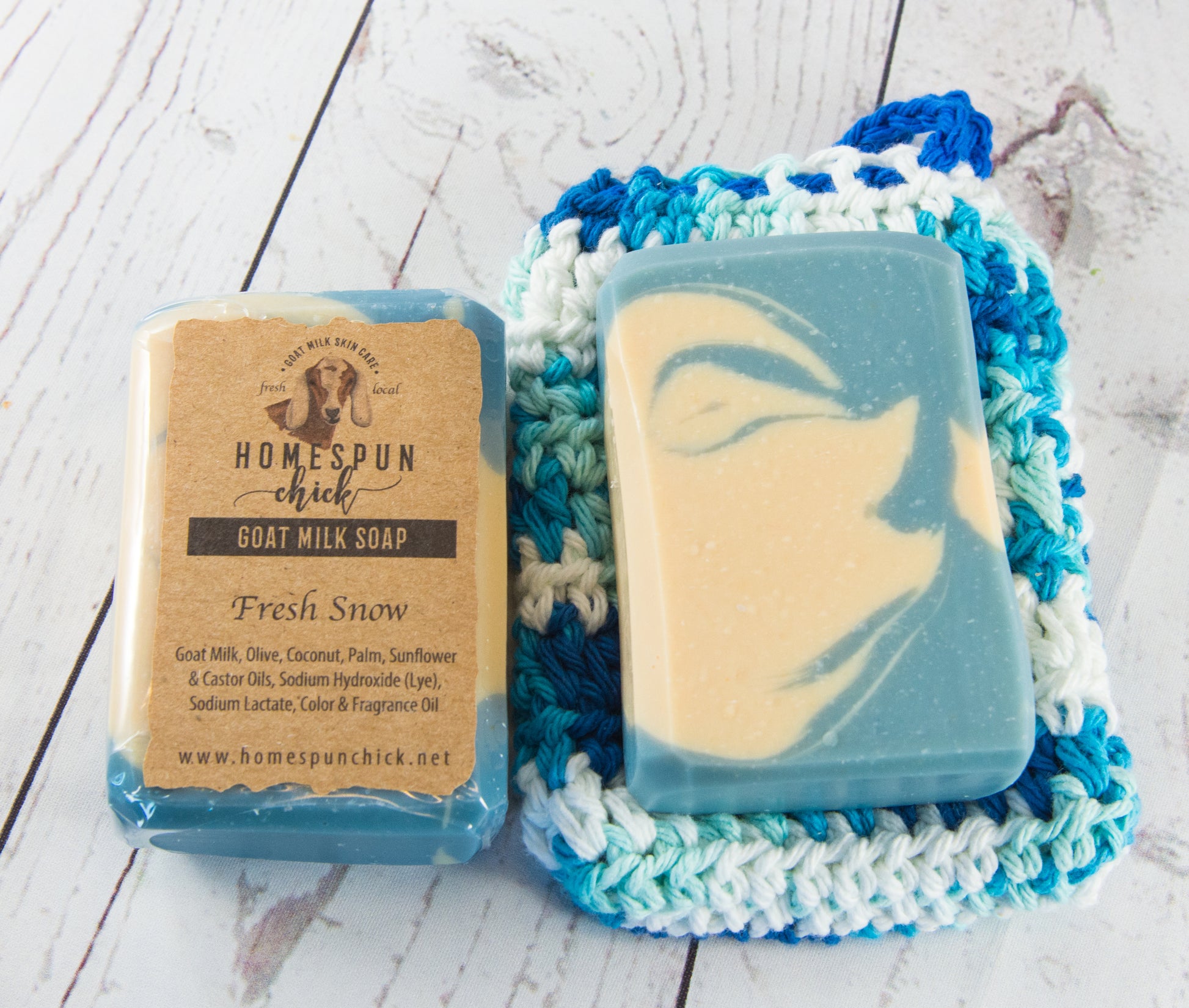 Fresh Snow Soap with Soap Saver
