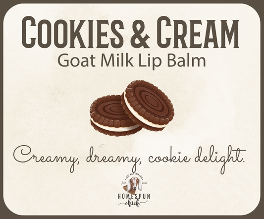 Cookies & Cream Goat Milk Lip Balm