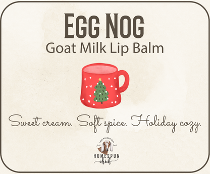 Egg Nog Goat Milk Lip Balm