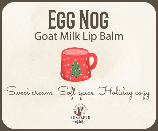 Egg Nog Goat Milk Lip Balm