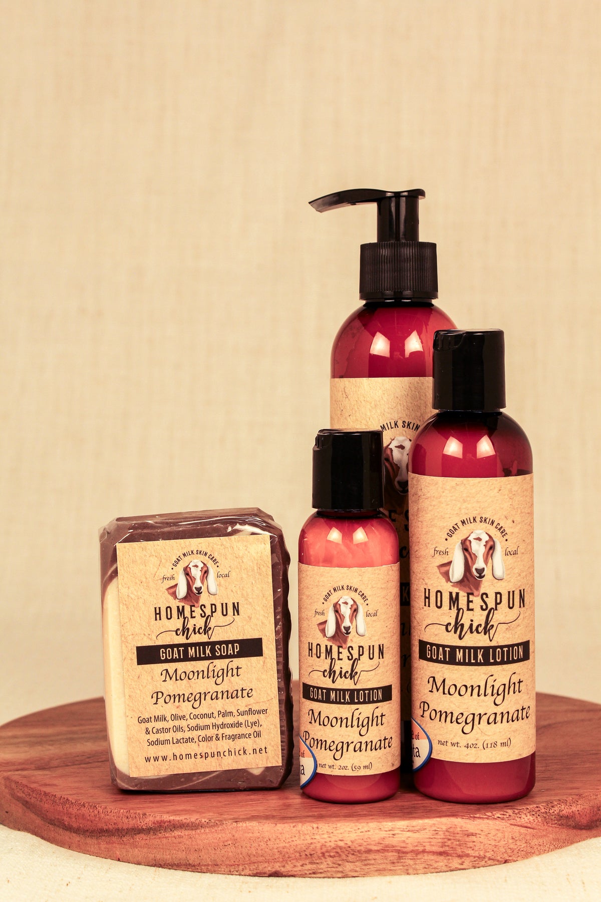 Moonlight Pomegranate Goat Milk Soap
