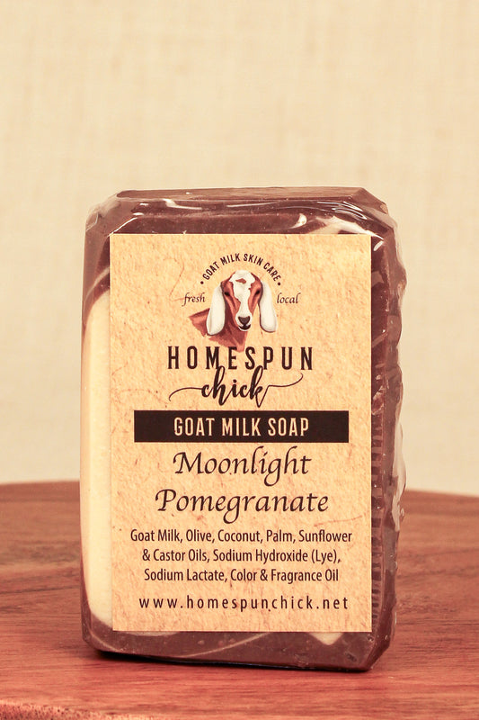 Moonlight Pomegranate Goat Milk Soap