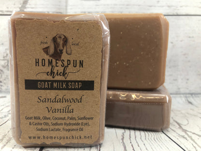 Sandalwood Vanilla Goat Milk Soap