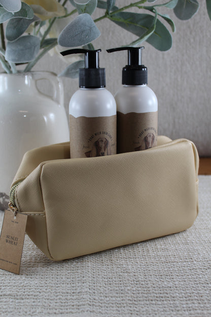 Sunlit Wheat Cosmetic Case- (Case Only)