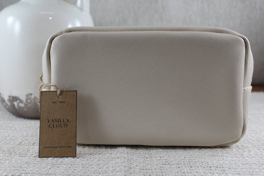 Vanilla Cloud Cosmetic Case- (Case Only)