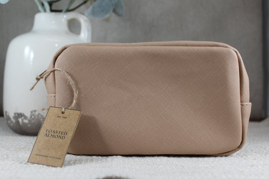 Toasted Almond Cosmetic Case- (Case Only)
