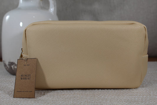 Sunlit Wheat Cosmetic Case- (Case Only)