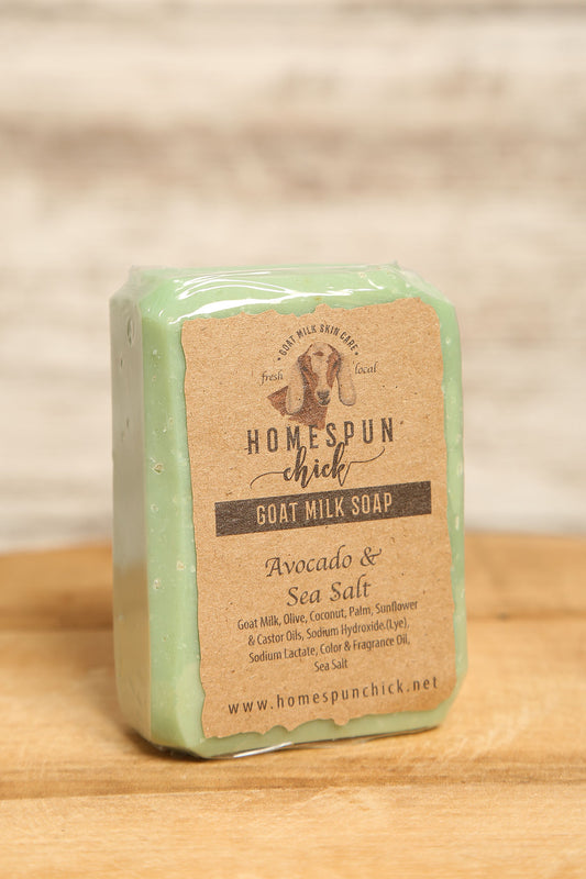Avocado & Sea Salt Goat Milk Soap