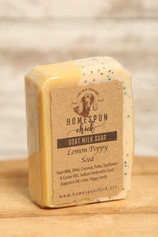 Lemon Poppy Seed Goat Milk Soap