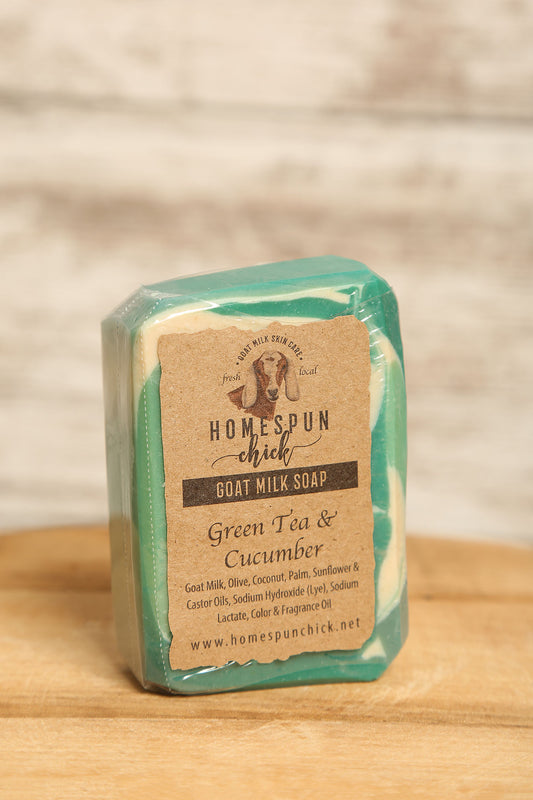 Green Tea & Cucumber Goat Milk Soap