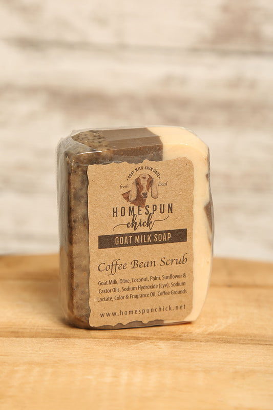 Coffee Bean Scrub Goat Milk Soap
