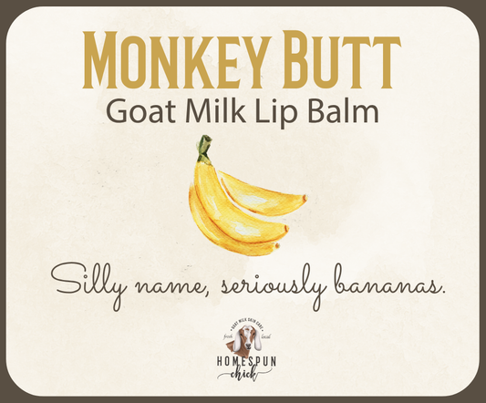 Monkey Butt Goat Milk Lip Balm
