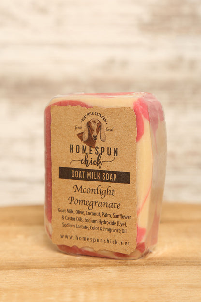 Moonlight Pomegranate Goat Milk Soap