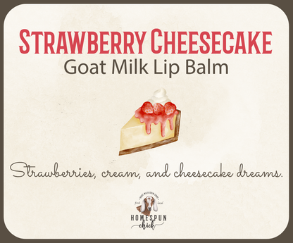 Strawberry Cheesecake Goat Milk Lip Balm