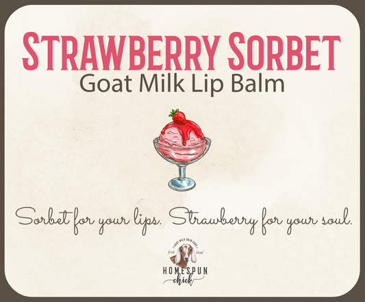 Strawberry Sorbet Goat Milk Lip Balm