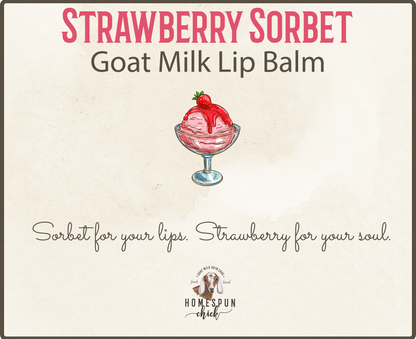 Strawberry Sorbet Goat Milk Lip Balm