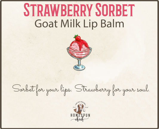 Strawberry Sorbet Goat Milk Lip Balm