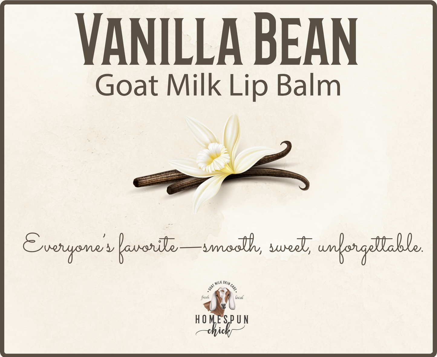 Vanilla Bean Goat Milk Lip Balm