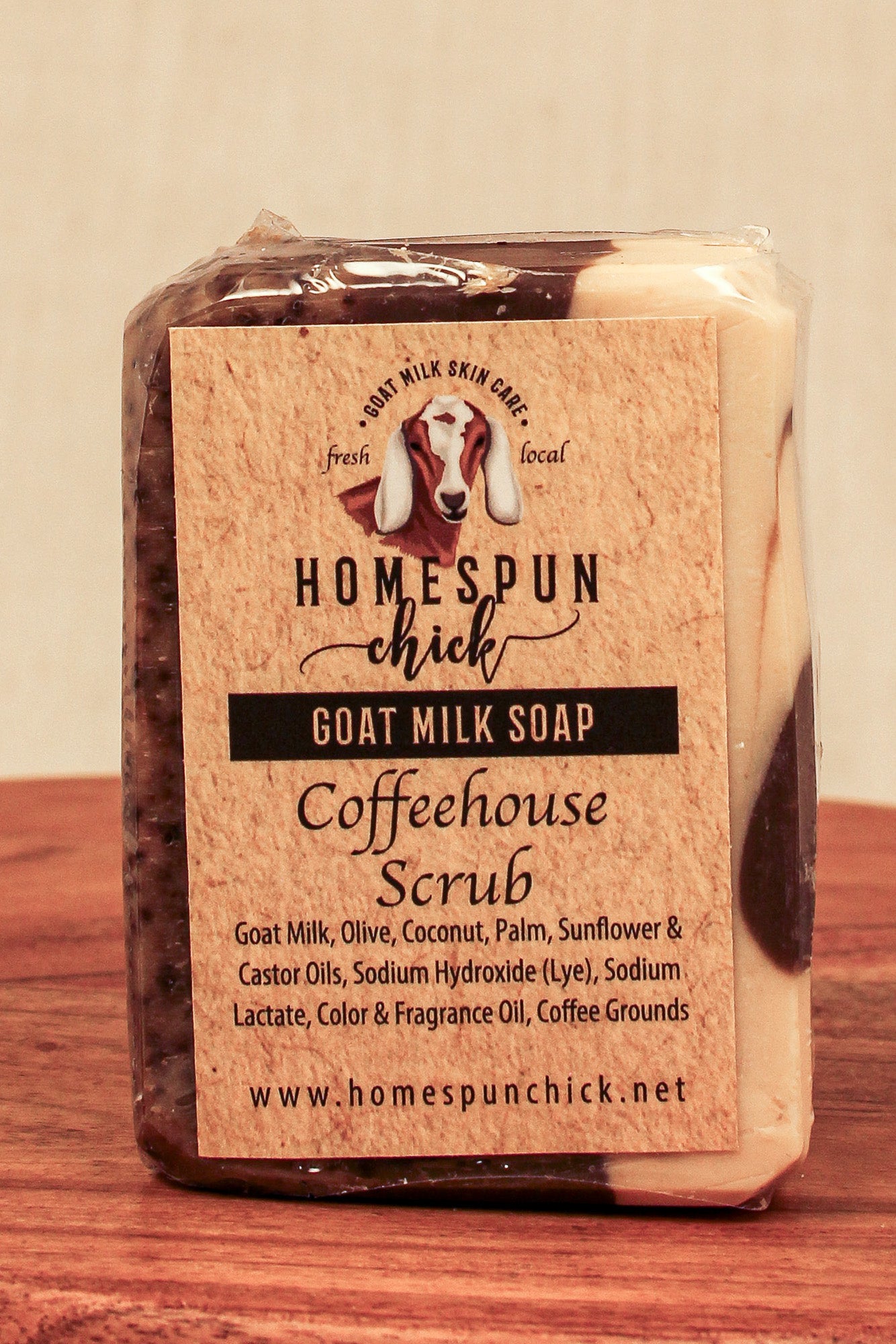 Coffee Bean Scrub Goat Milk Soap
