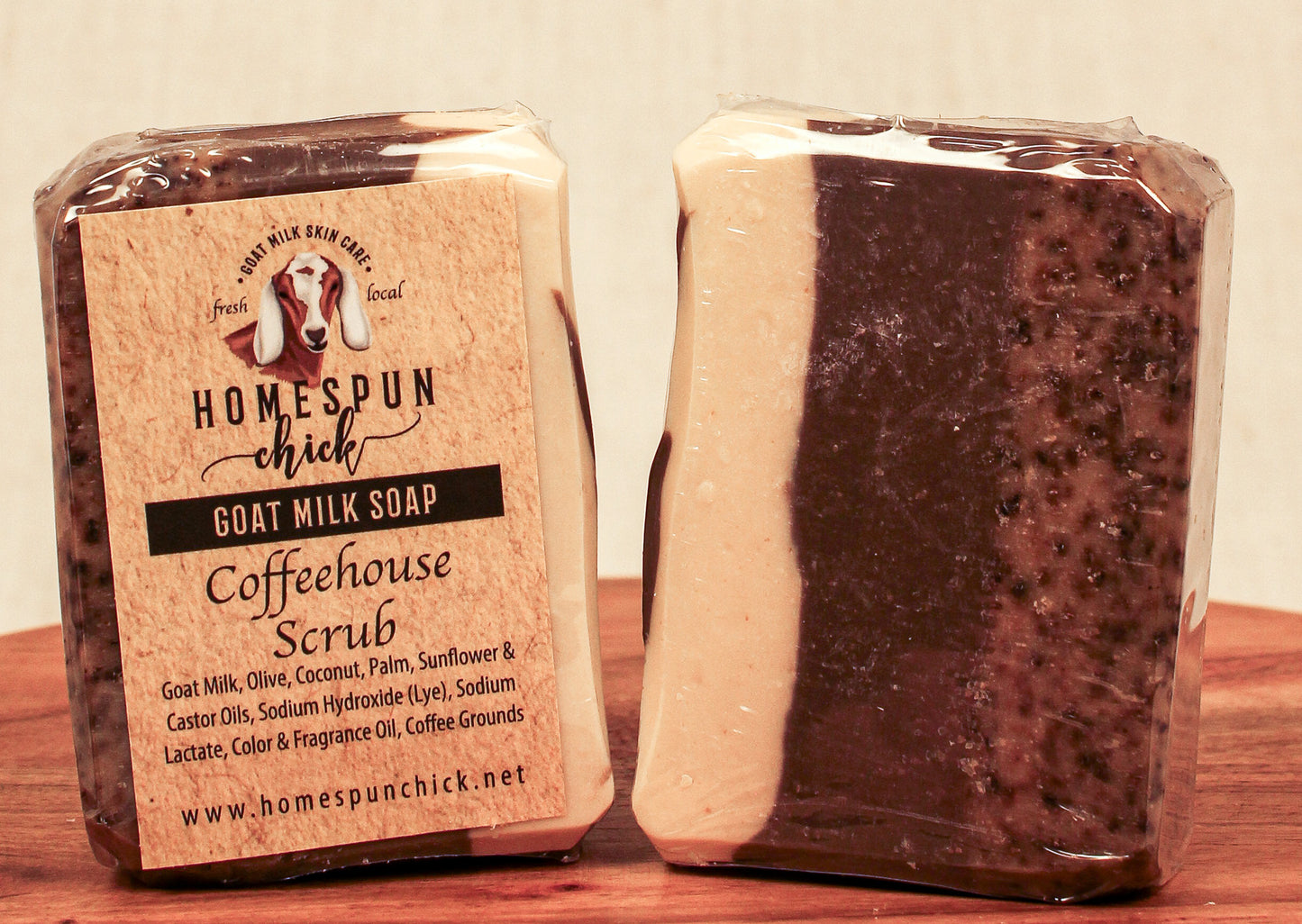 Coffee Bean Scrub Goat Milk Soap