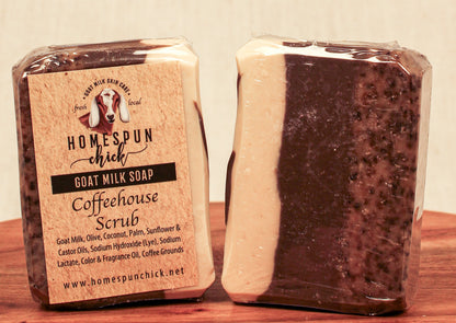 Coffee Bean Scrub Goat Milk Soap