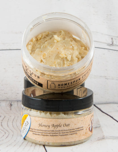 Honey Apple Oat Sugar Scrub - inside view