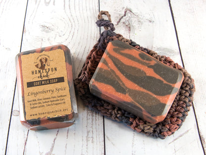 Lingonberry Spice Soap with Soap Saver