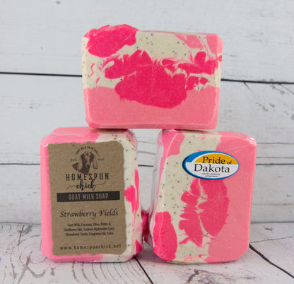 Strawberry Fields Goat Milk Soap